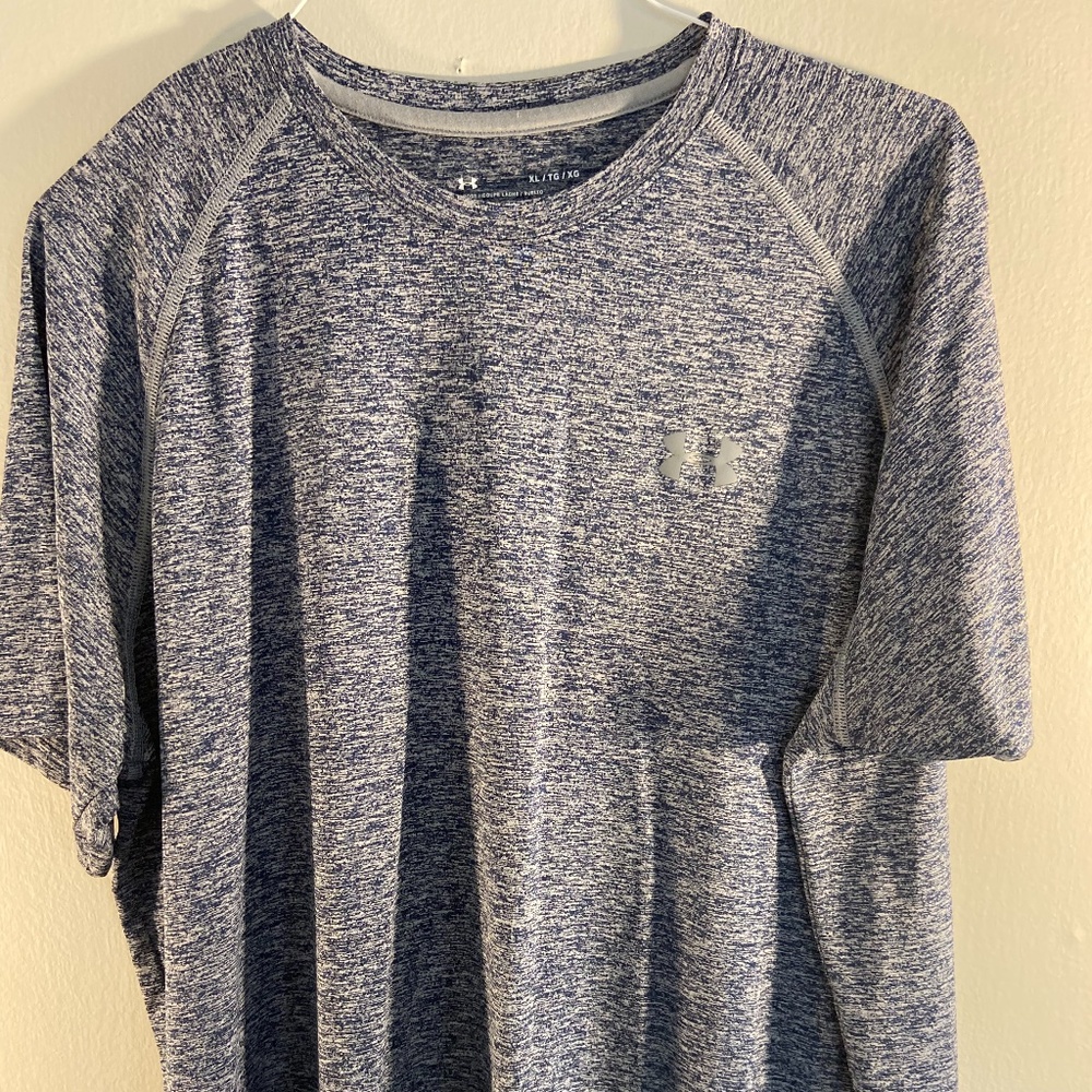 Under Armour Blue and Grey Athletic Shirt